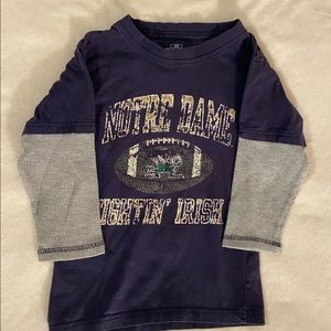 💎 3 for $10 when you buy 3 items with 💎 - Boys NOTRE DAME long sleeve top